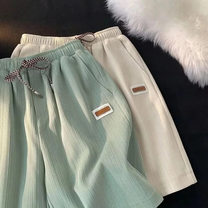 Summer Comfort Sports Shorts in Breathable Ice Silk Fabric