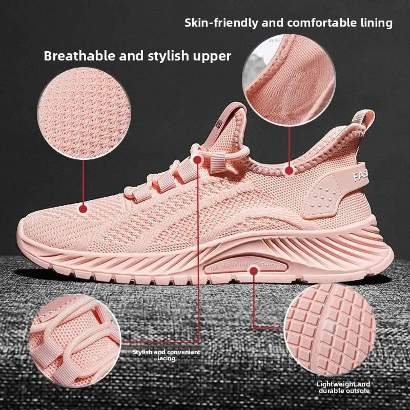 Lightweight Round Toe Running Shoes for Daily Comfort