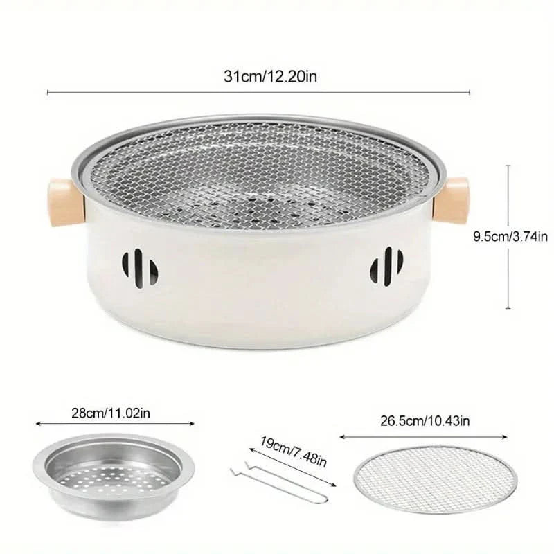 Compact Outdoor BBQ Grill for Tabletop Cooking