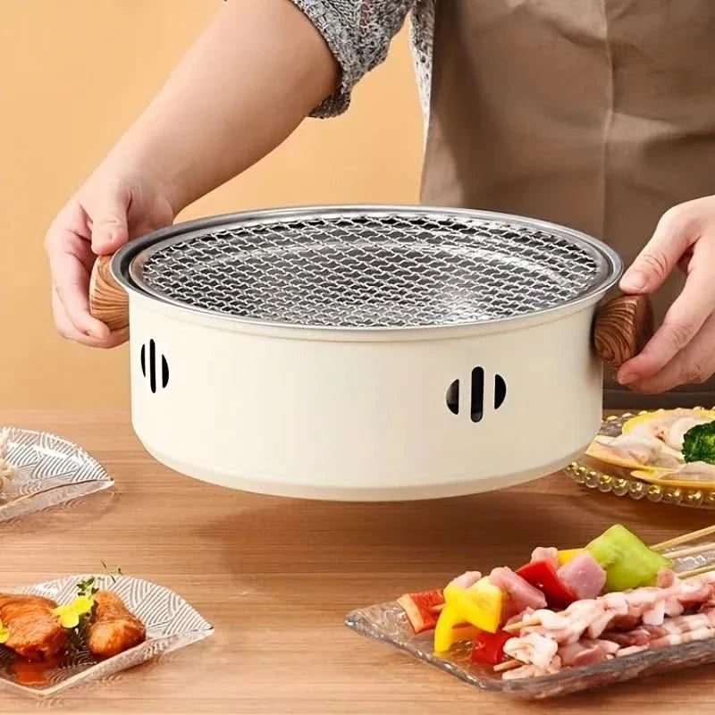 Compact Outdoor BBQ Grill for Tabletop Cooking