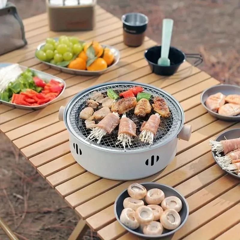 Compact Outdoor BBQ Grill for Tabletop Cooking