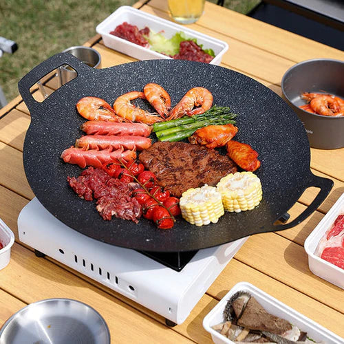 Non-Stick Korean Grill Pan – Effortless Cooking, Juicy Meals, No Mess