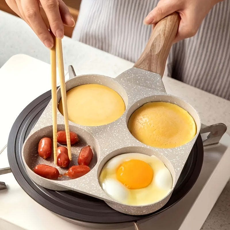 Versatile Aluminum Non-Stick Multi-Compartment Cooking Pan