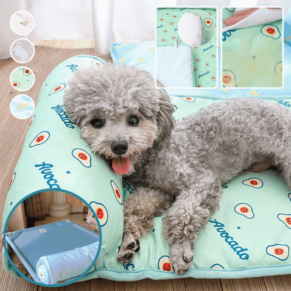 Cooling Mat for Dogs and Cats Made from Ice Silk