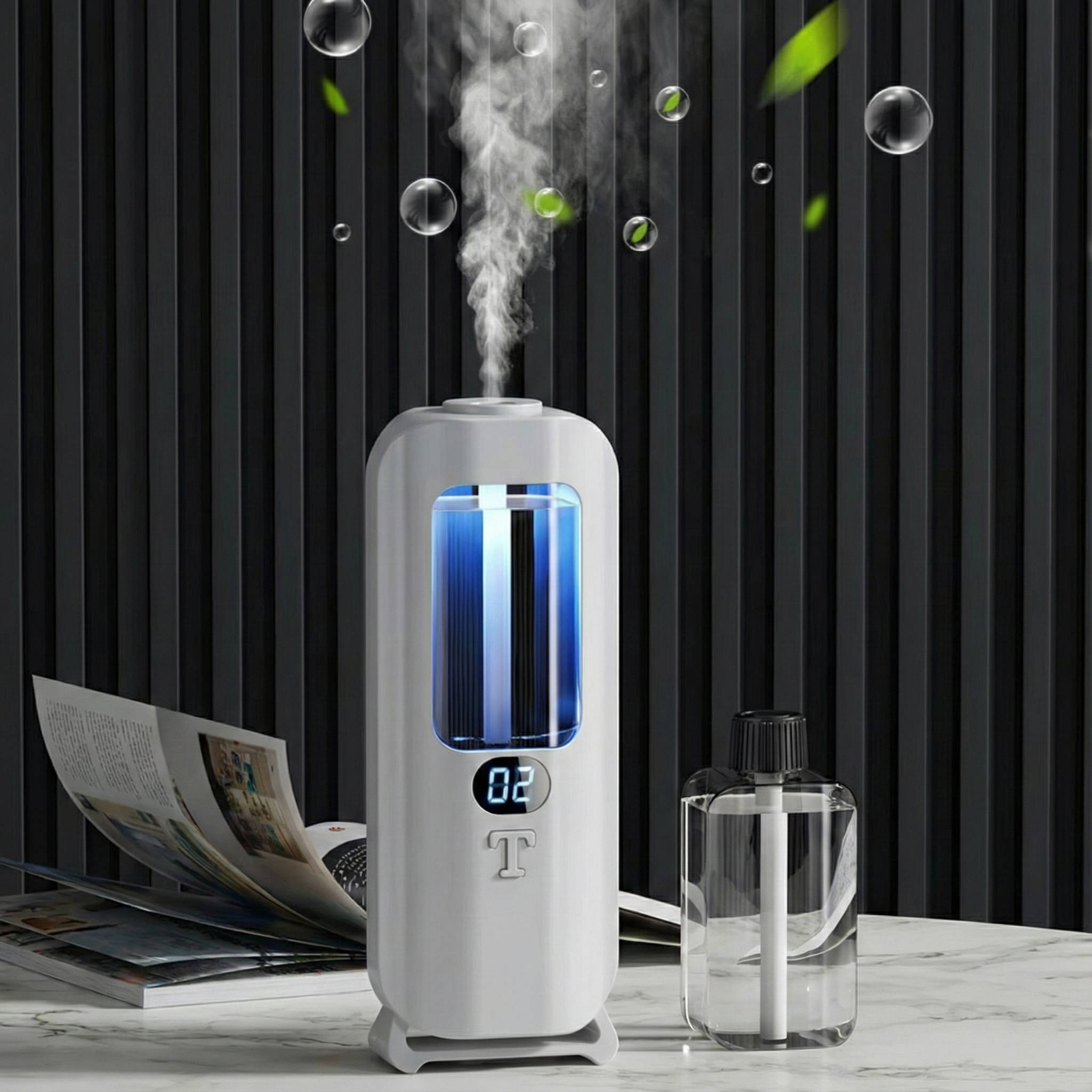 Versatile USB Rechargeable Humidifier with Colorful LED Light