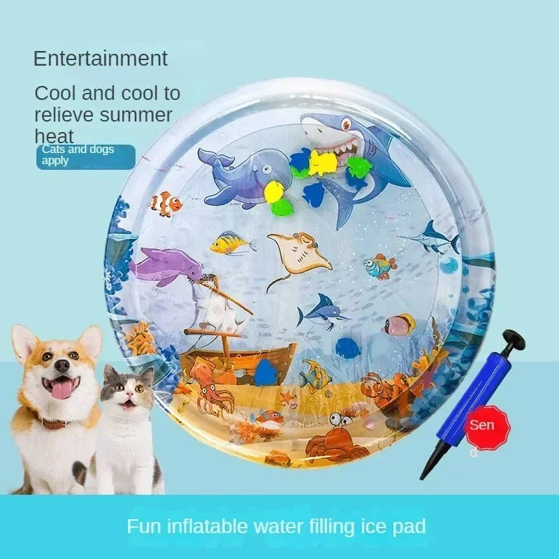 CoolPet Oasis – 100cm Refreshing Water Mat for Pets