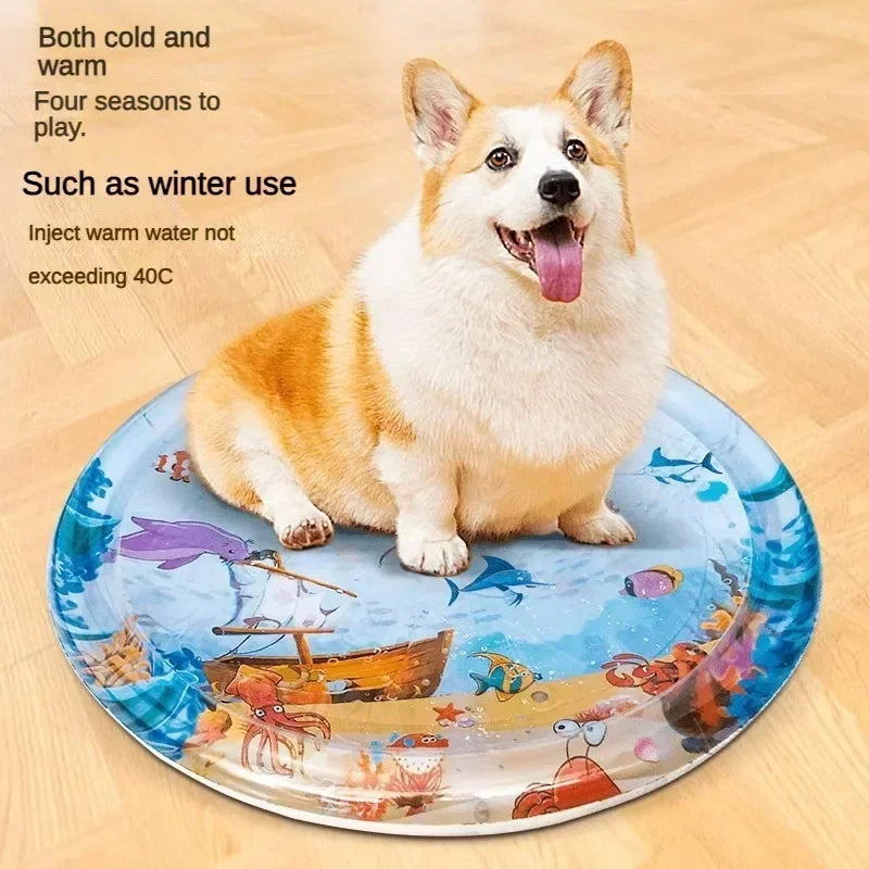 CoolPet Oasis – 100cm Refreshing Water Mat for Pets