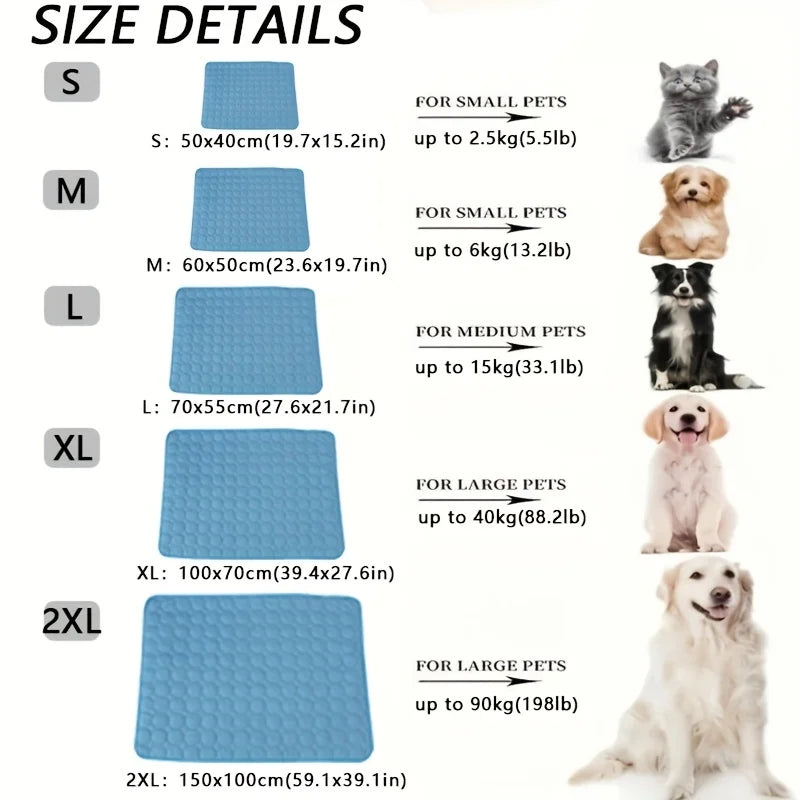 PetComfort Pad – Oversized Cooling Bed for Dogs & Cats