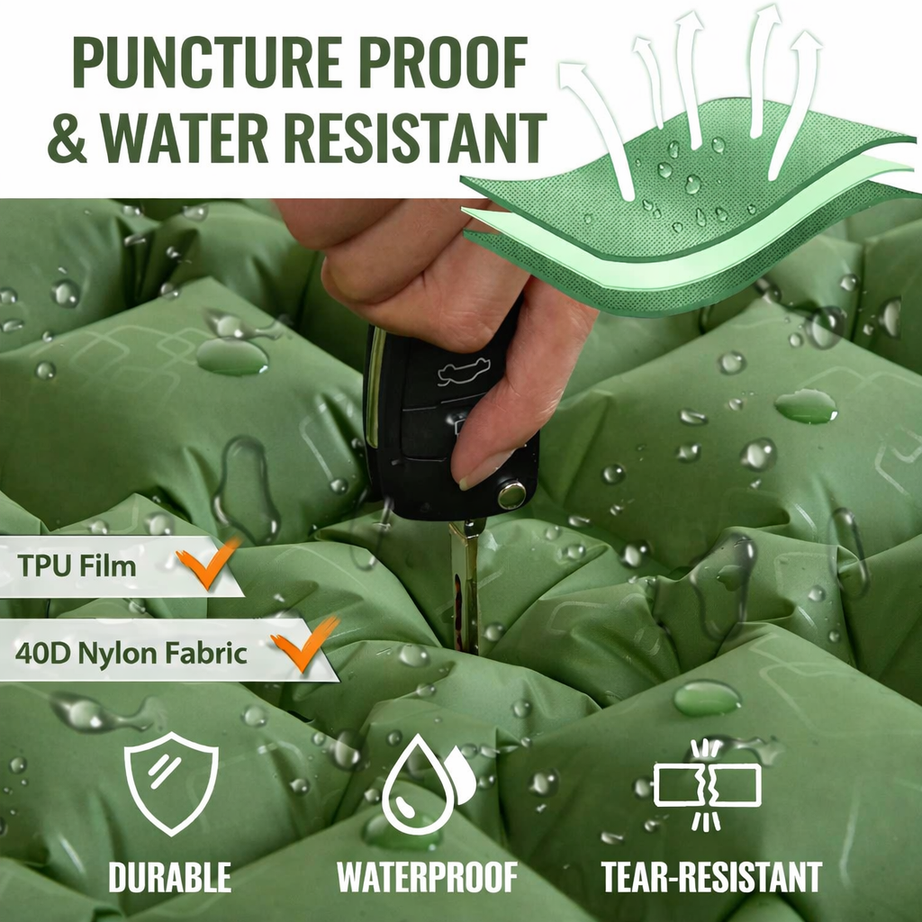 Inflatable Camping Mattress – Extra Wide for Maximum Comfort