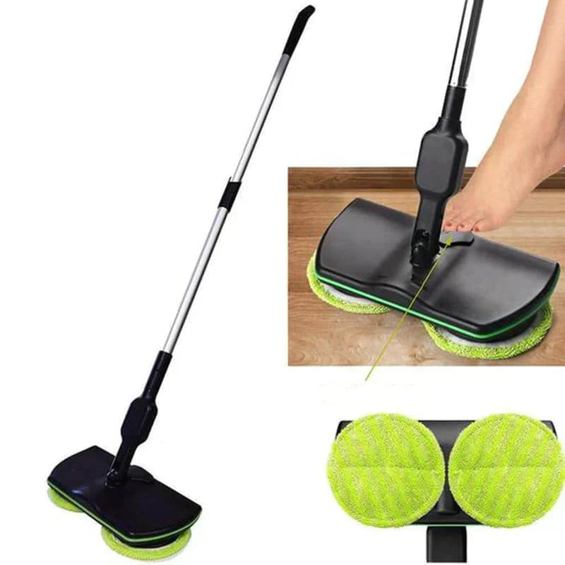 Rechargeable Cordless Floor Cleaner with Dual Spin Technology