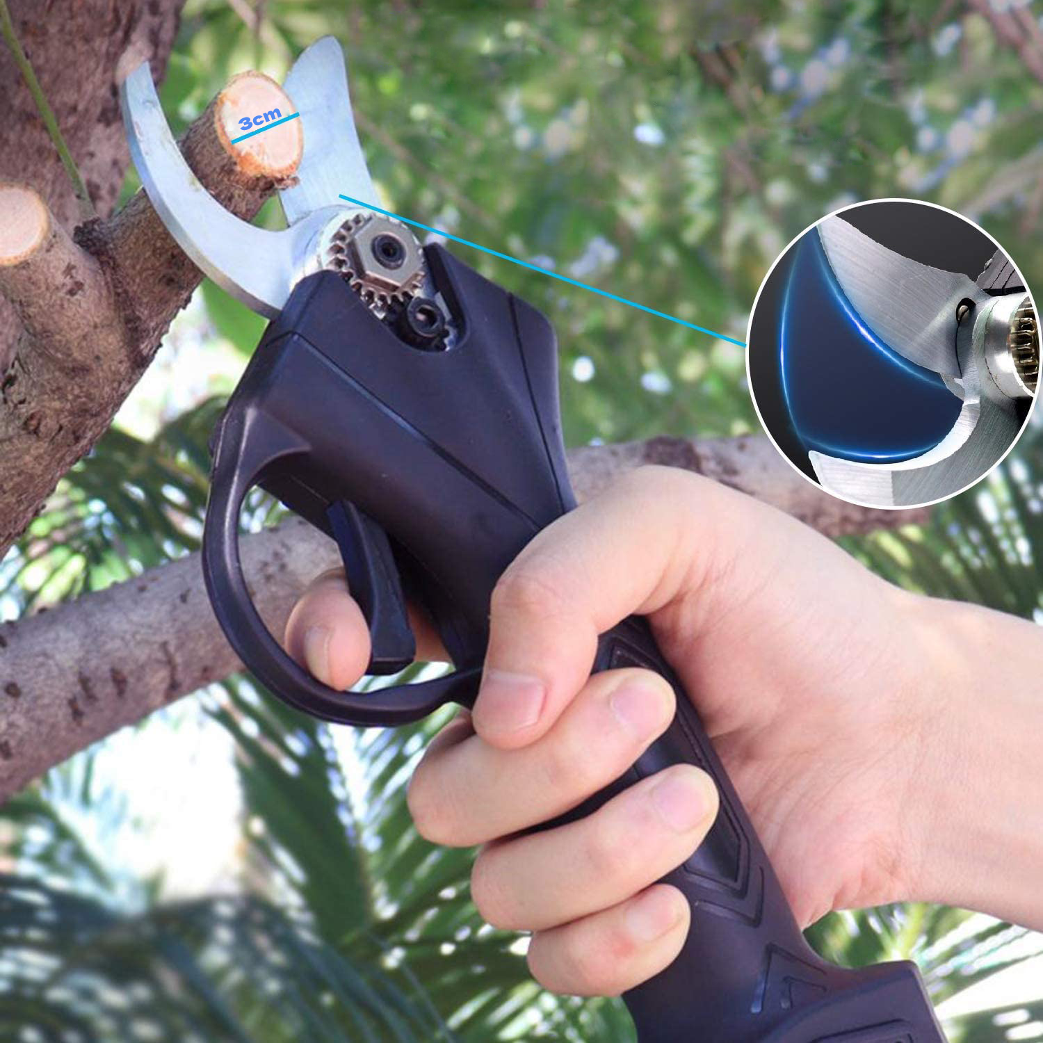 Battery-Powered Garden Pruning Tool – 21V Precision Cutter