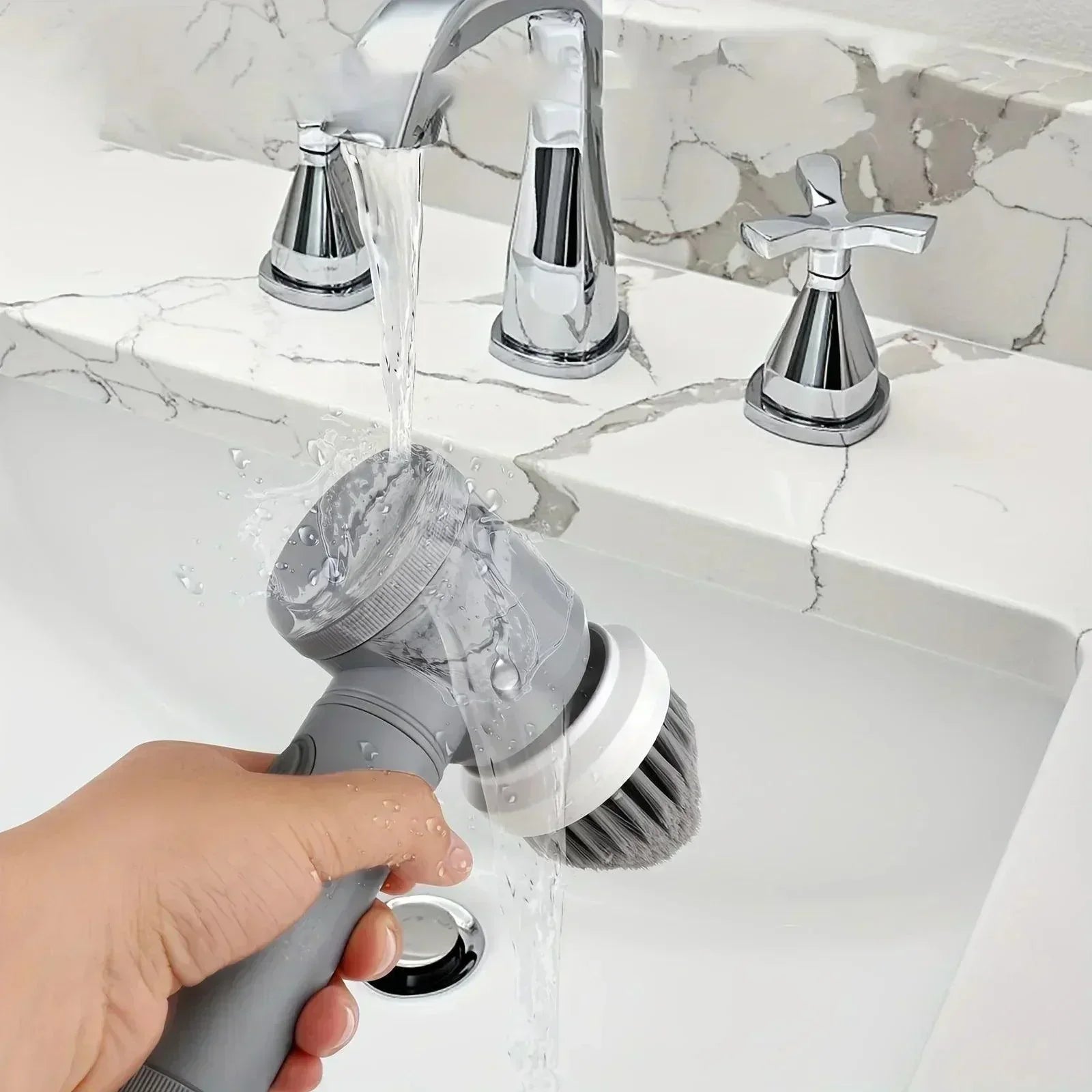 Rechargeable Cordless Cleaning Scrubber with 6 Attachments