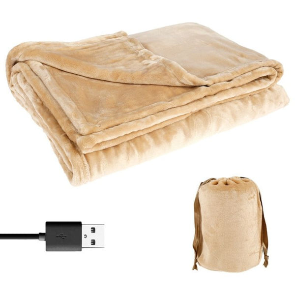 Rechargeable Flannel Heated Blanket for Cozy Comfort Anywhere