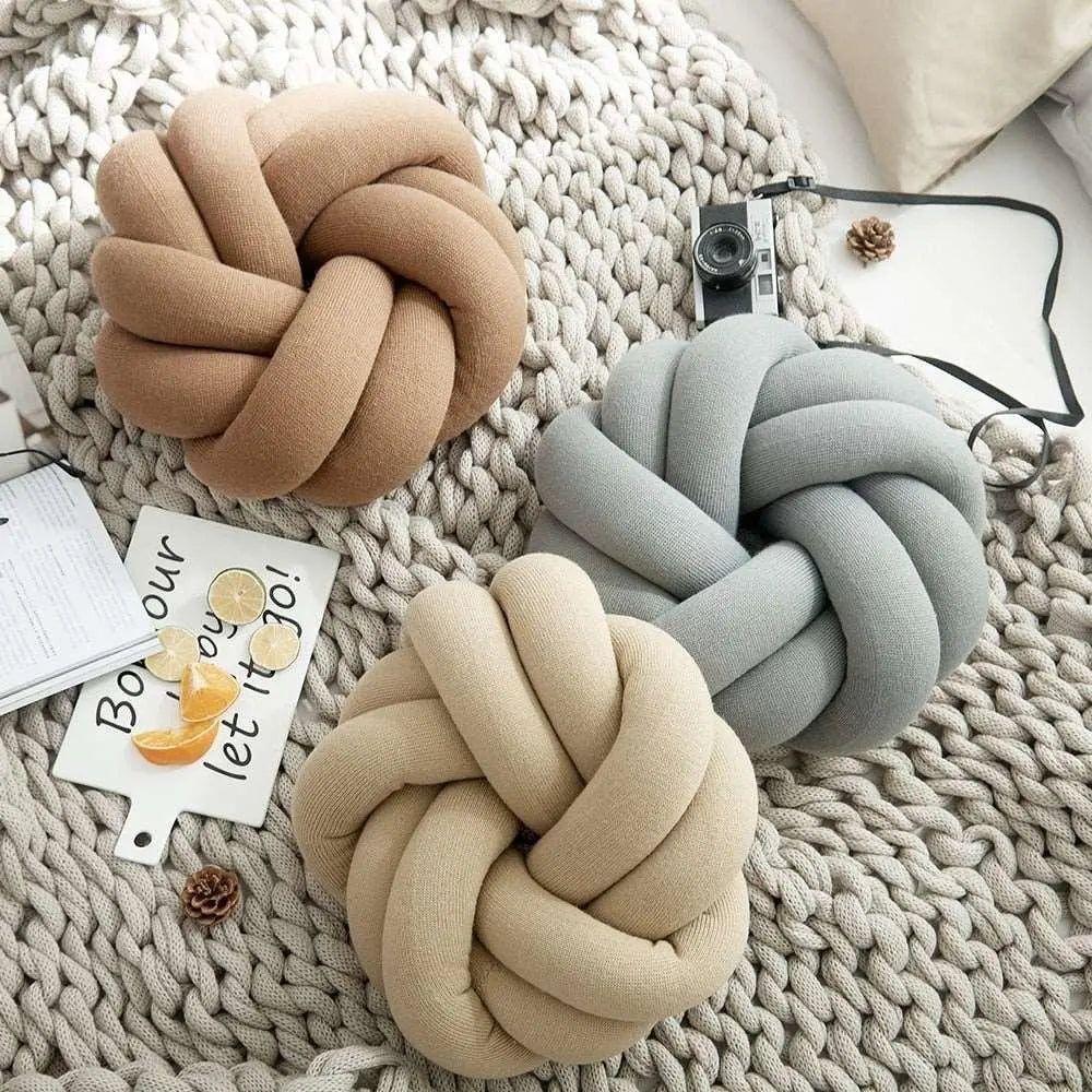 Chic Cotton Comfort Knot Cushion