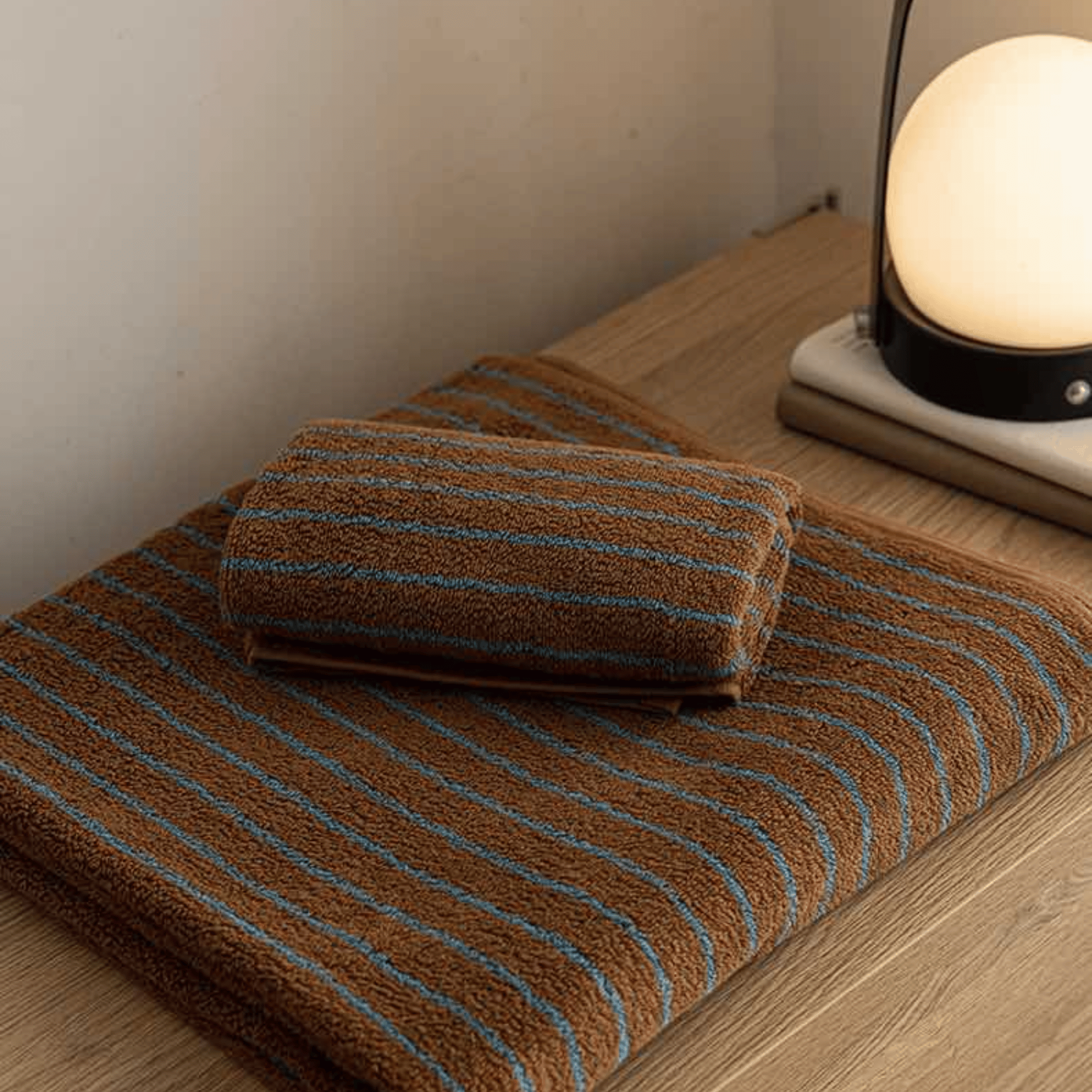 Luxurious Striped Combed Cotton Bath Towel – Rectangle Shape
