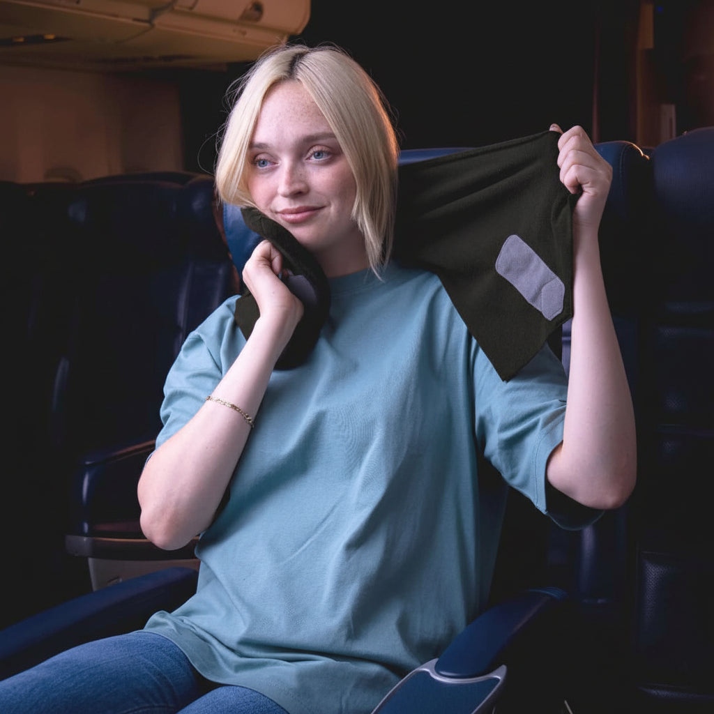 CloudRest - Supportive Memory Foam Neck Pillow for Effortless Travel