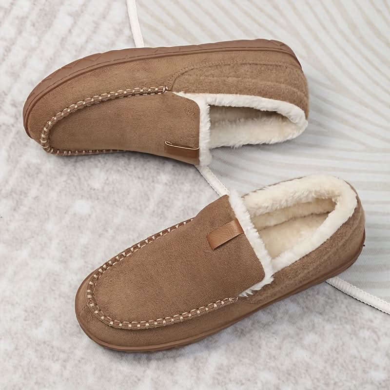 CozyCloud – Plush Synthetic Wool Loafers for Men