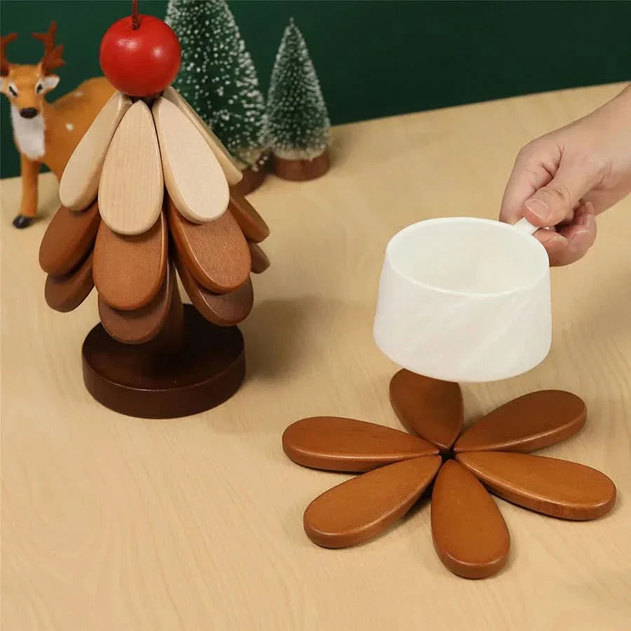Insulation Pad for Hot Cookware – Decorative Wooden Design