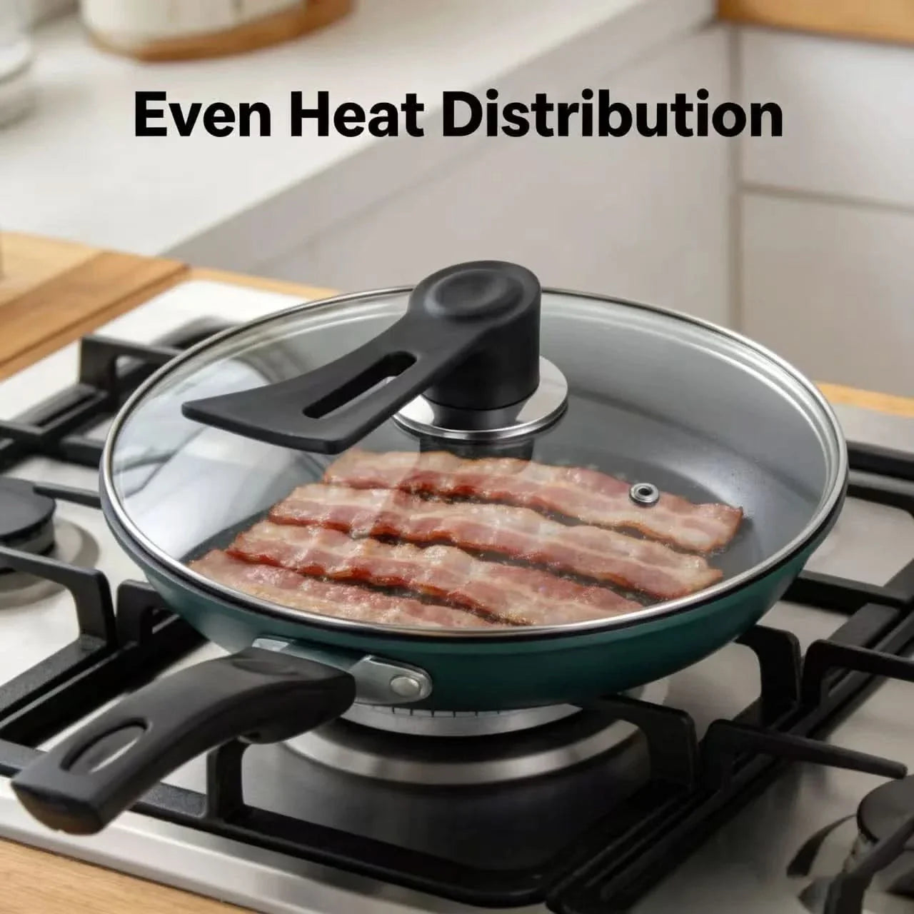 Diamond Textured Frying Pan for Daily Cooking
