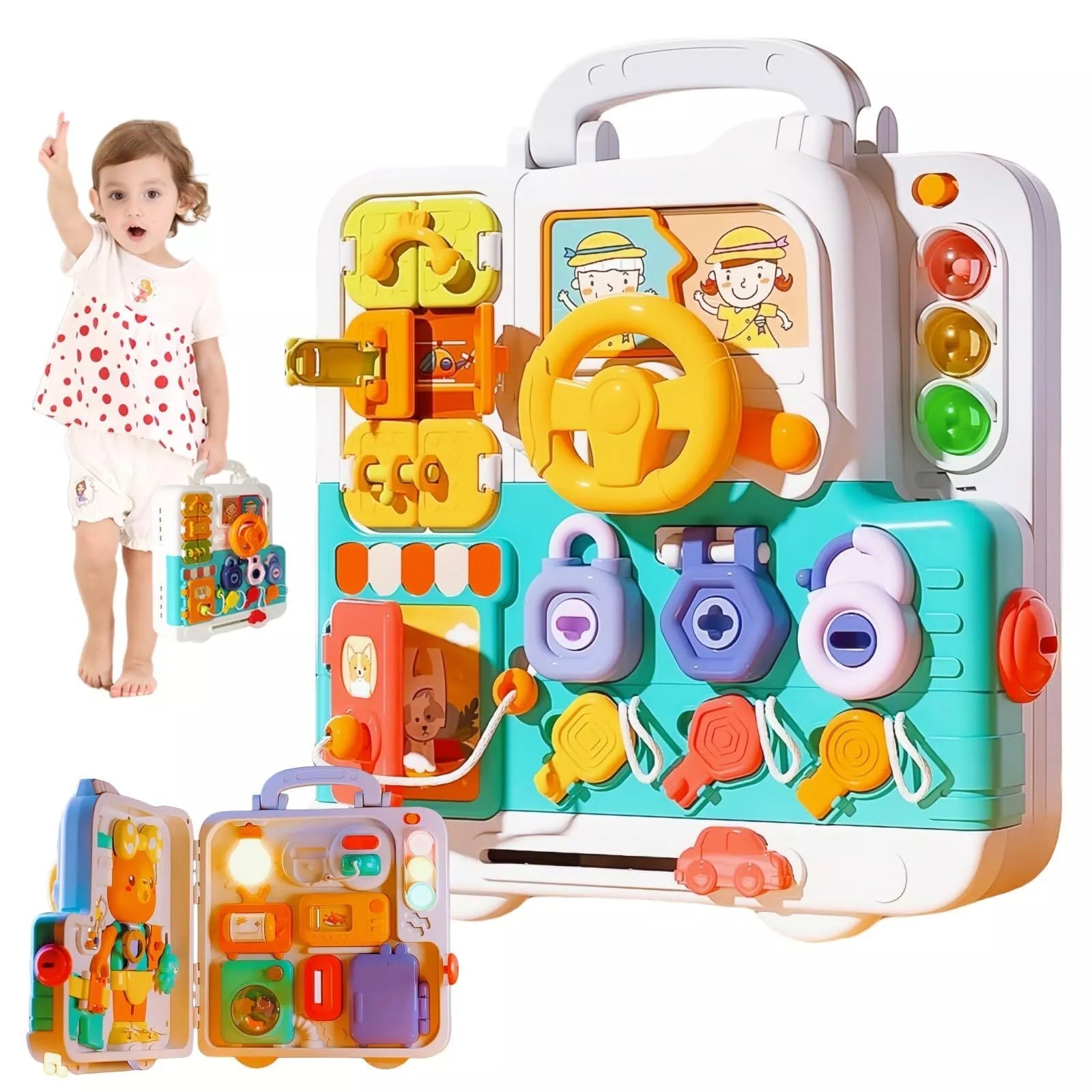 Explore & Learn Interactive Activity Board for Kids