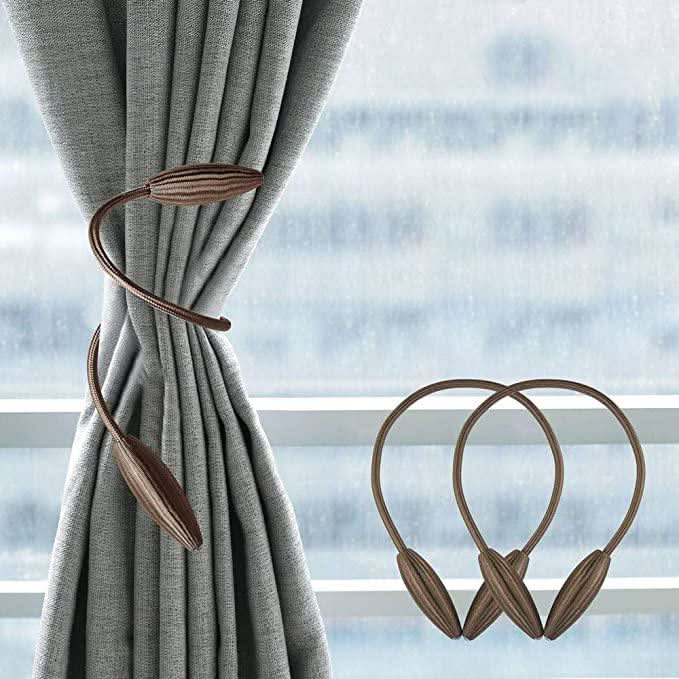 Flexible Aluminum Curtain Holder | Tool-Free | Fabric-Friendly