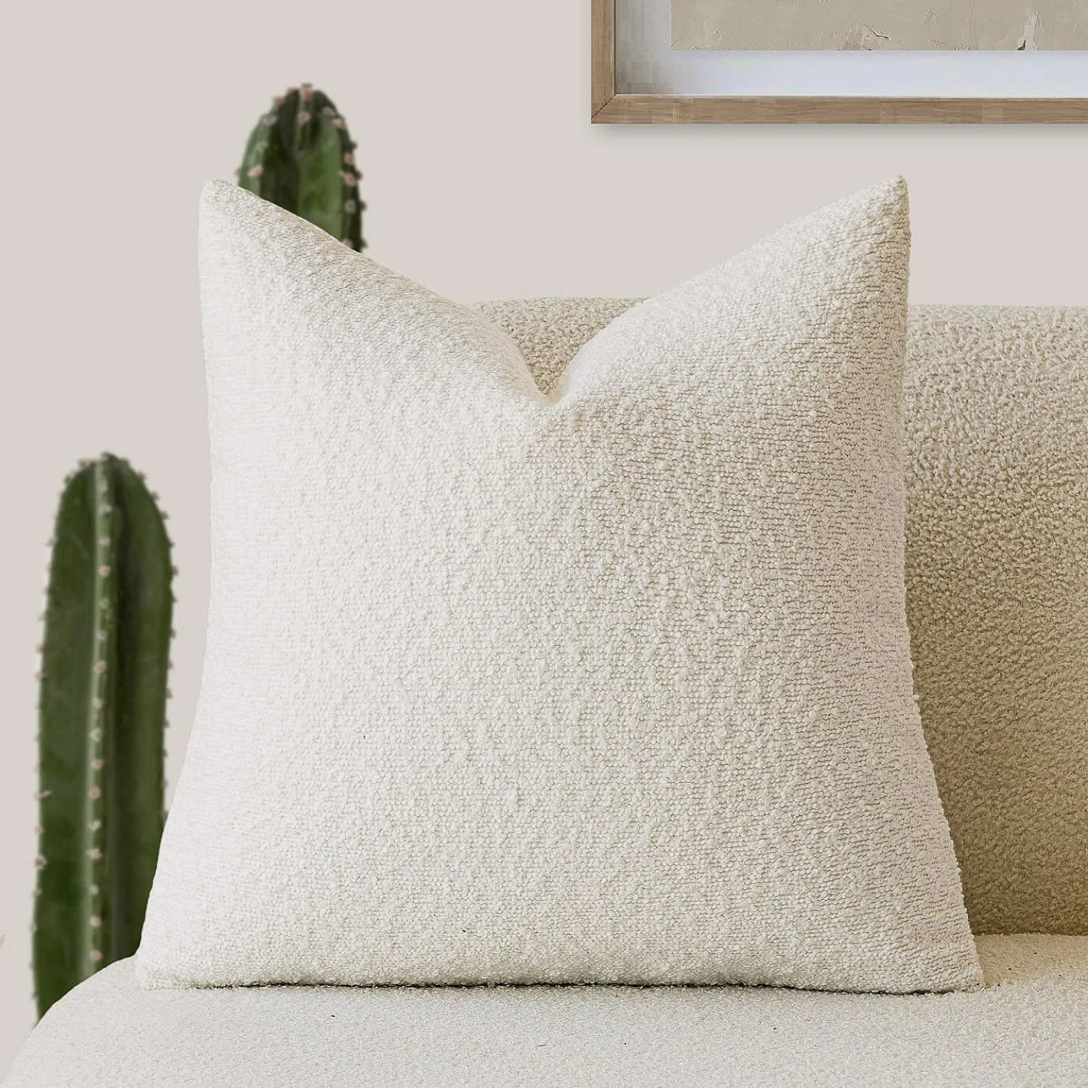 Textured Throw Pillow Case for Cozy Home Decor