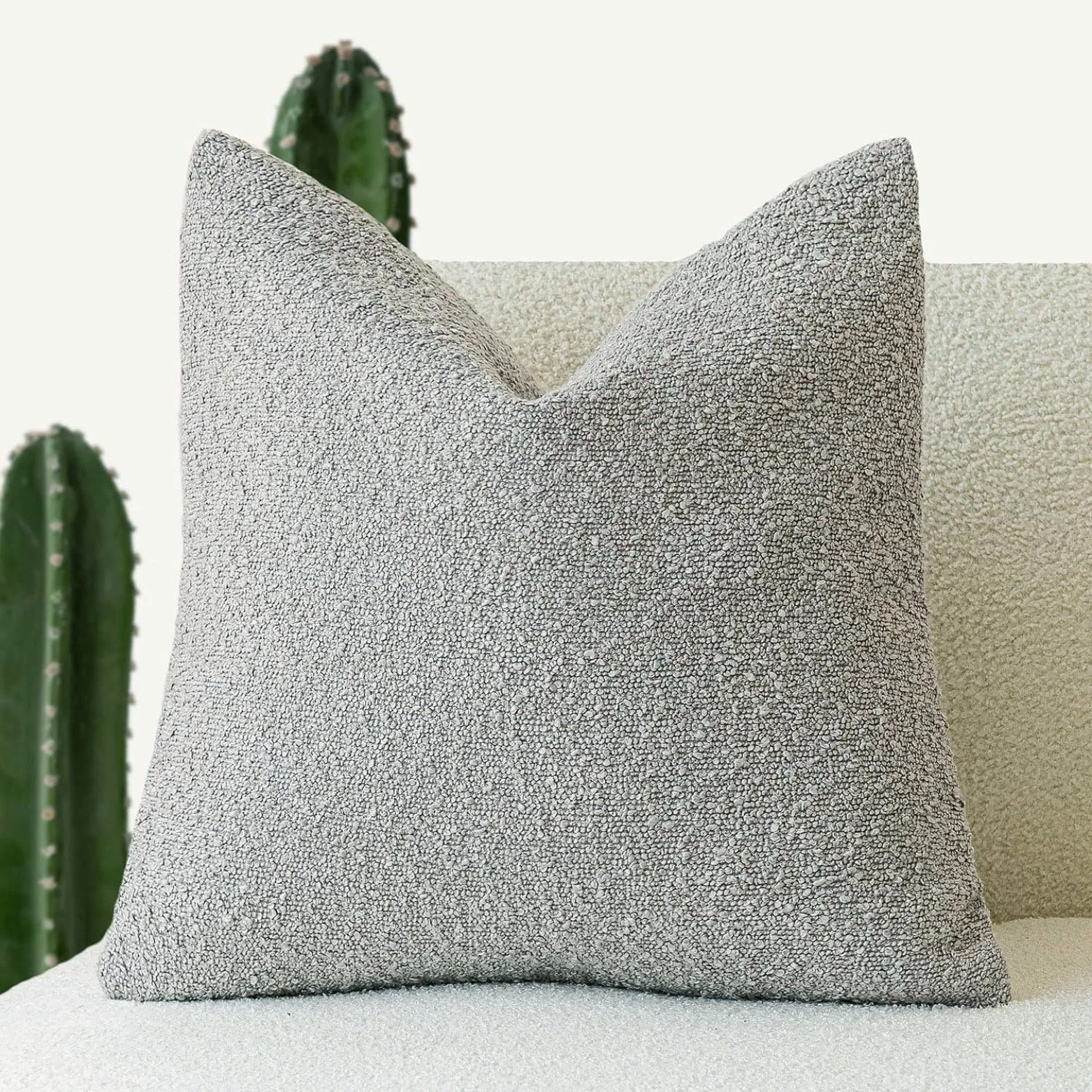 Textured Throw Pillow Case for Cozy Home Decor