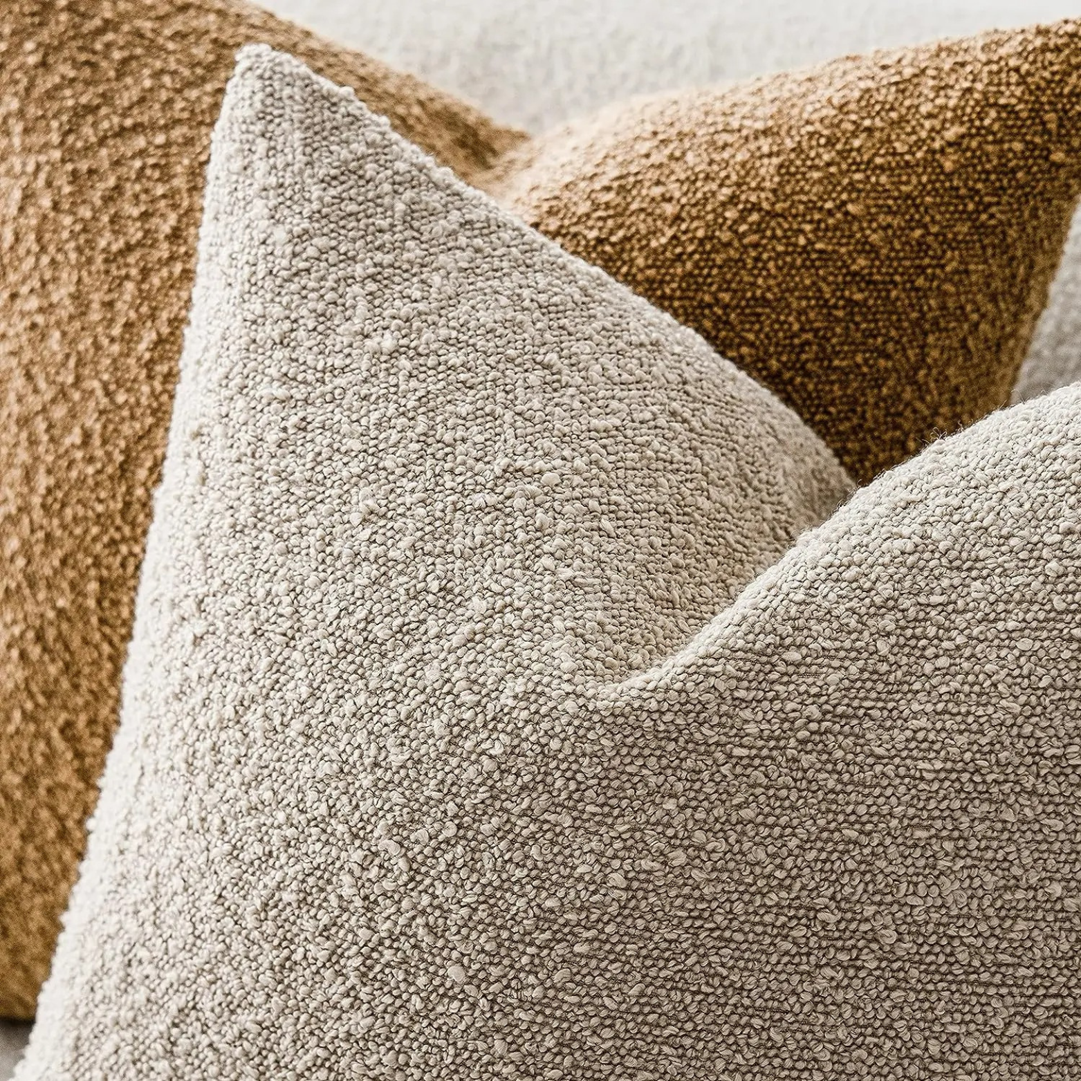 Textured Throw Pillow Case for Cozy Home Decor