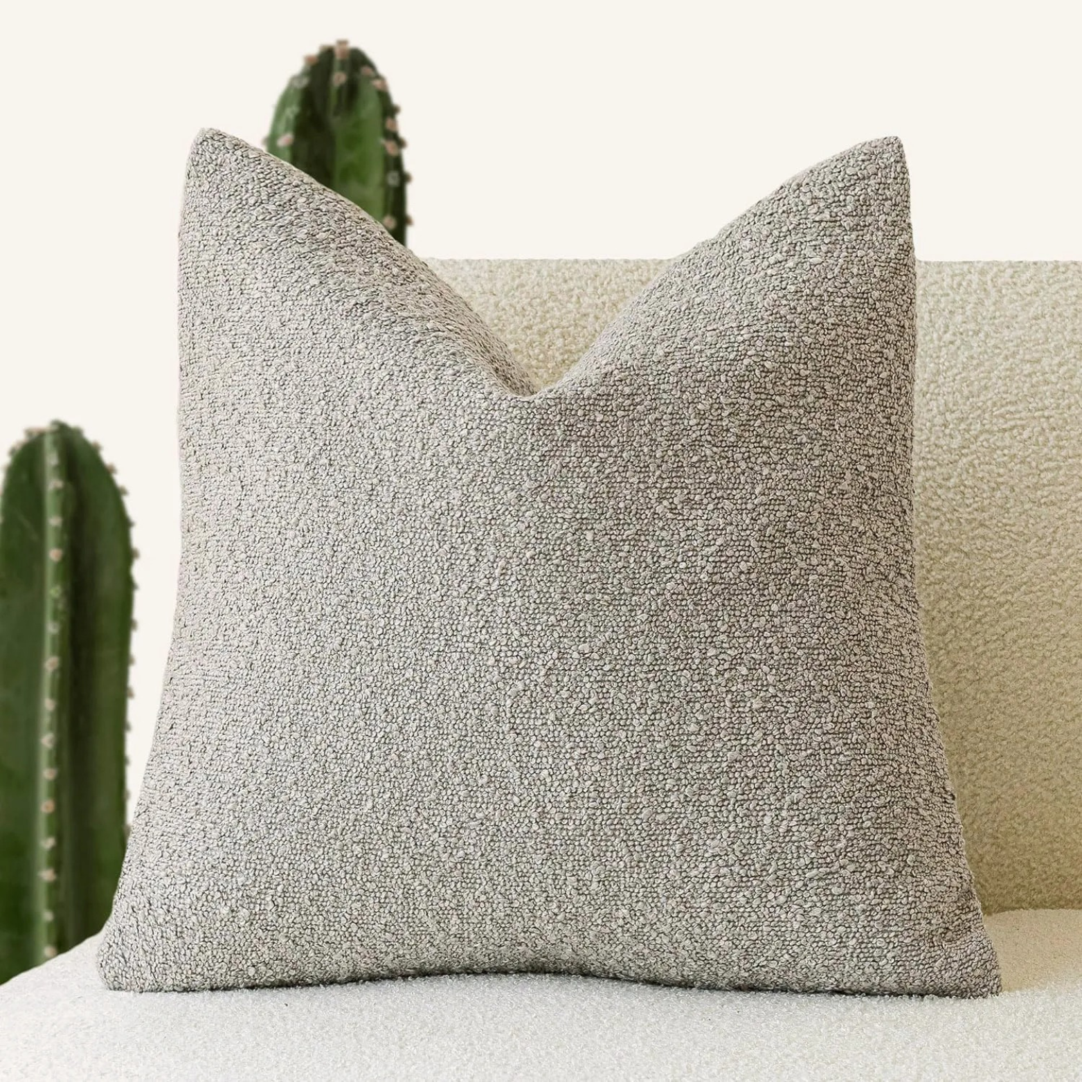 Textured Throw Pillow Case for Cozy Home Decor