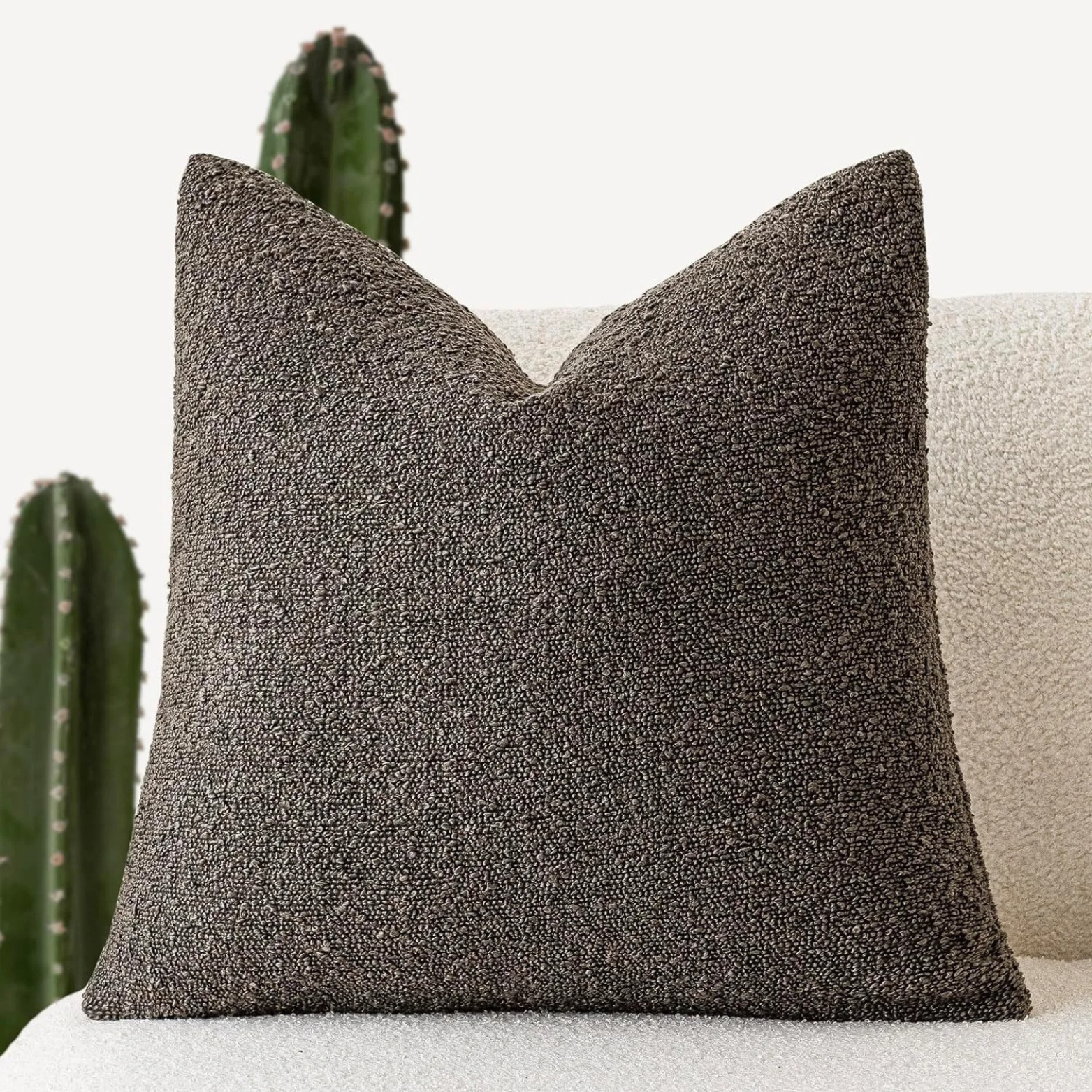 Textured Throw Pillow Case for Cozy Home Decor