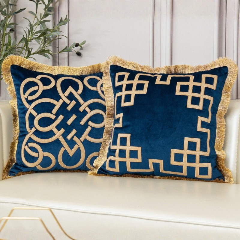 Elegant Embroidered Cushion Cover for Stylish Decor