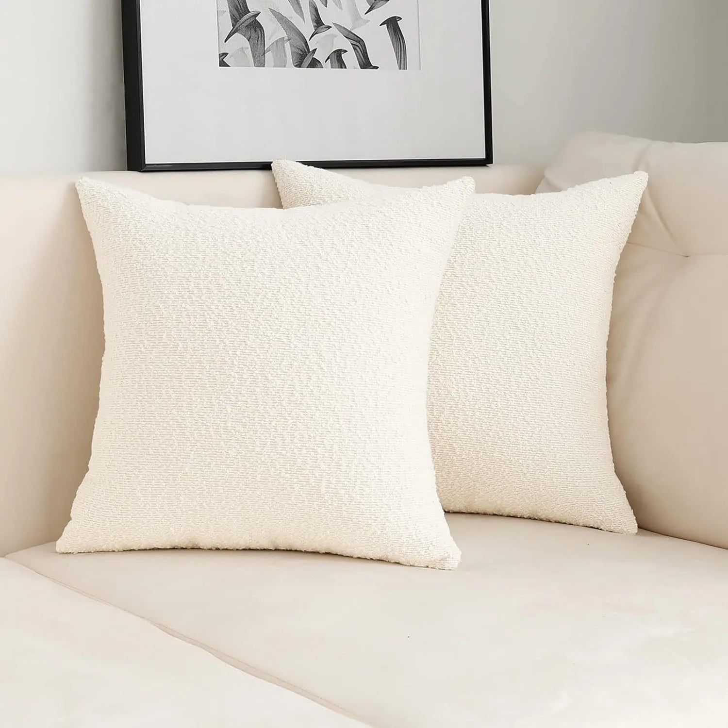 Luxurious Teddy Wool Cushion Cover with Concealed Zipper