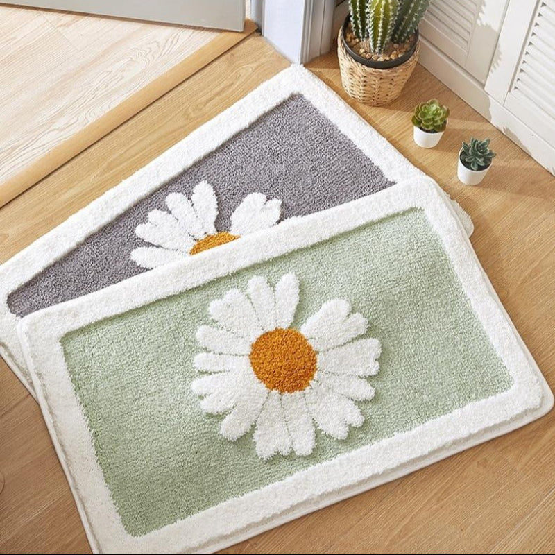 Floral Elegance Bath Mat – Soft, Quick-Drying & Safe