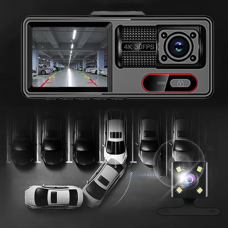 Dual Dashcam with Front and Rear Recording | Wide Angle and Night Mode