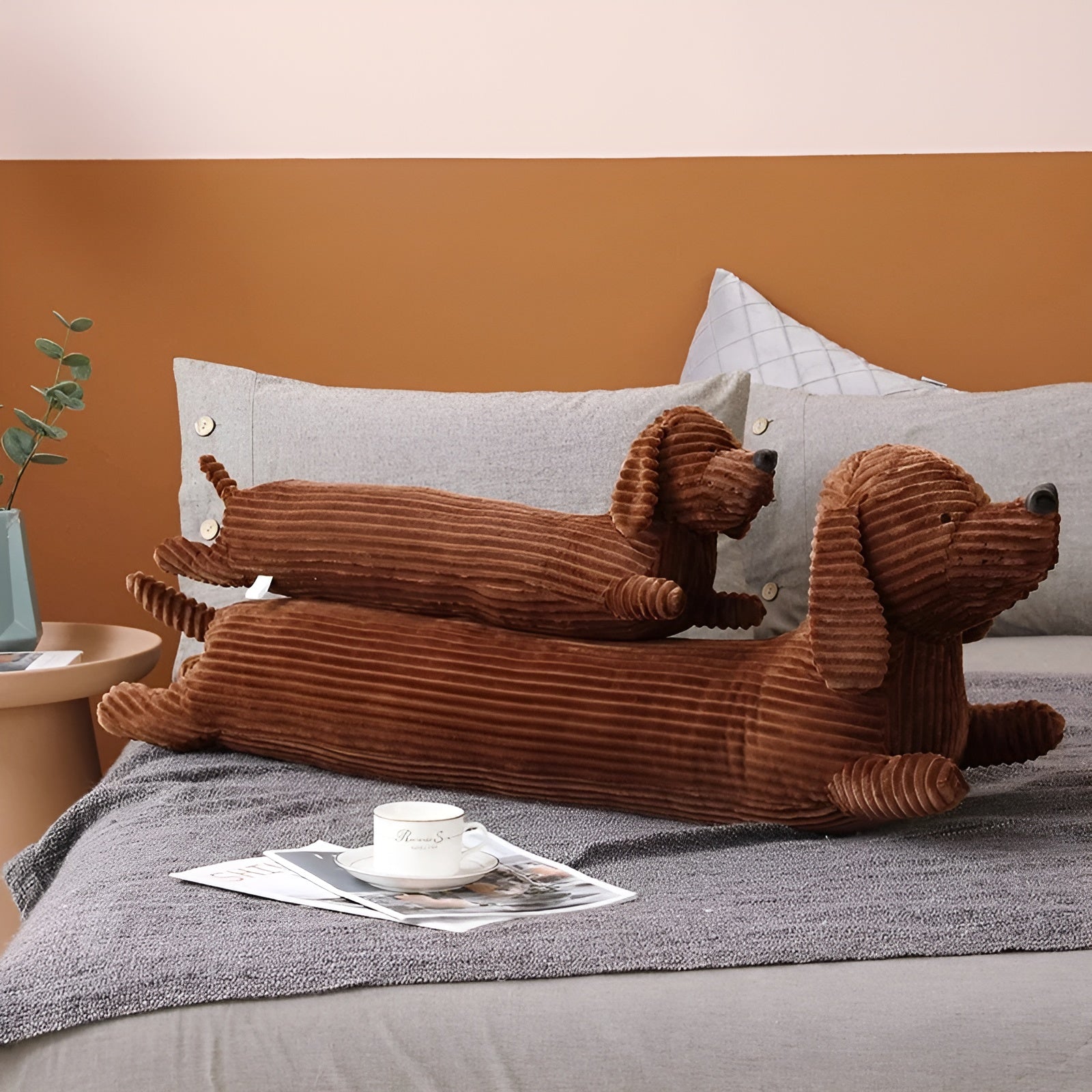 Harmonious Hound – Supportive Dachshund Shaped Cushion