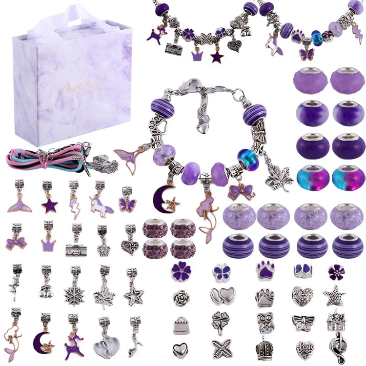 DIY Charm Bracelet Kit with Dazzling Bands