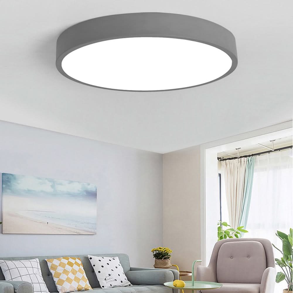 Round LED Ceiling Light Fixture – Metal Recessed Light