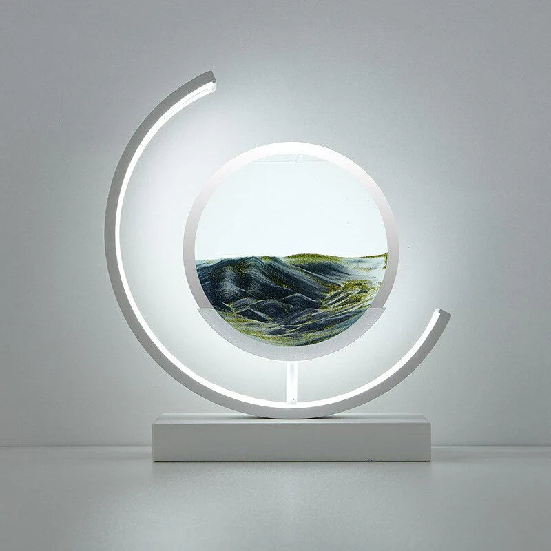 Ocean Breeze Sand Art: Enchanting Illuminated Decor