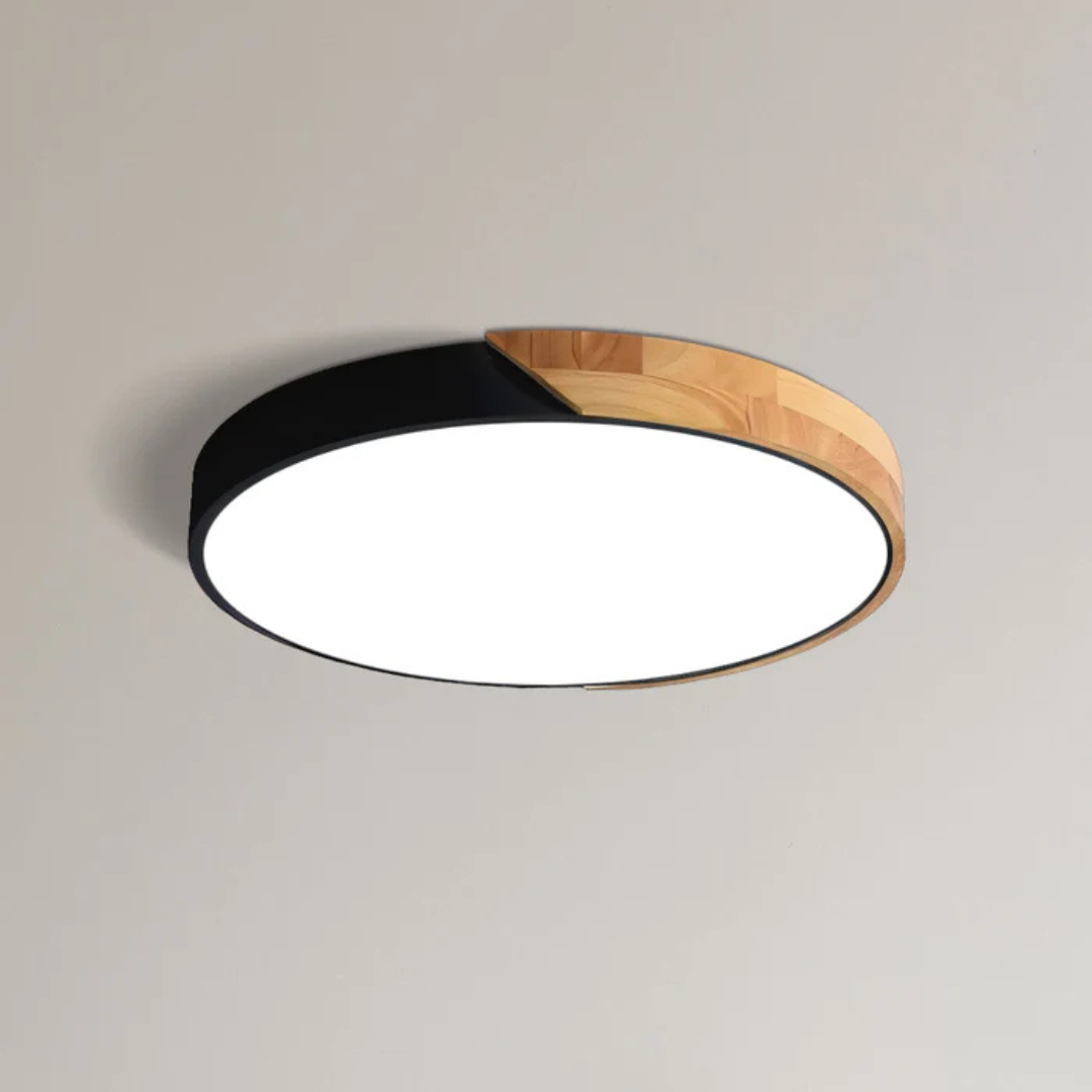 Nordic Glow Wooden LED Ceiling Fixture for Stylish Spaces