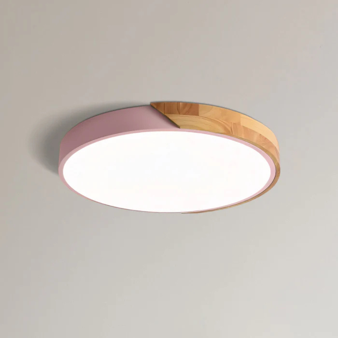 Nordic Glow Wooden LED Ceiling Fixture for Stylish Spaces