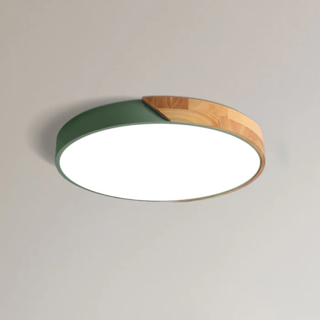 Nordic Glow Wooden LED Ceiling Fixture for Stylish Spaces