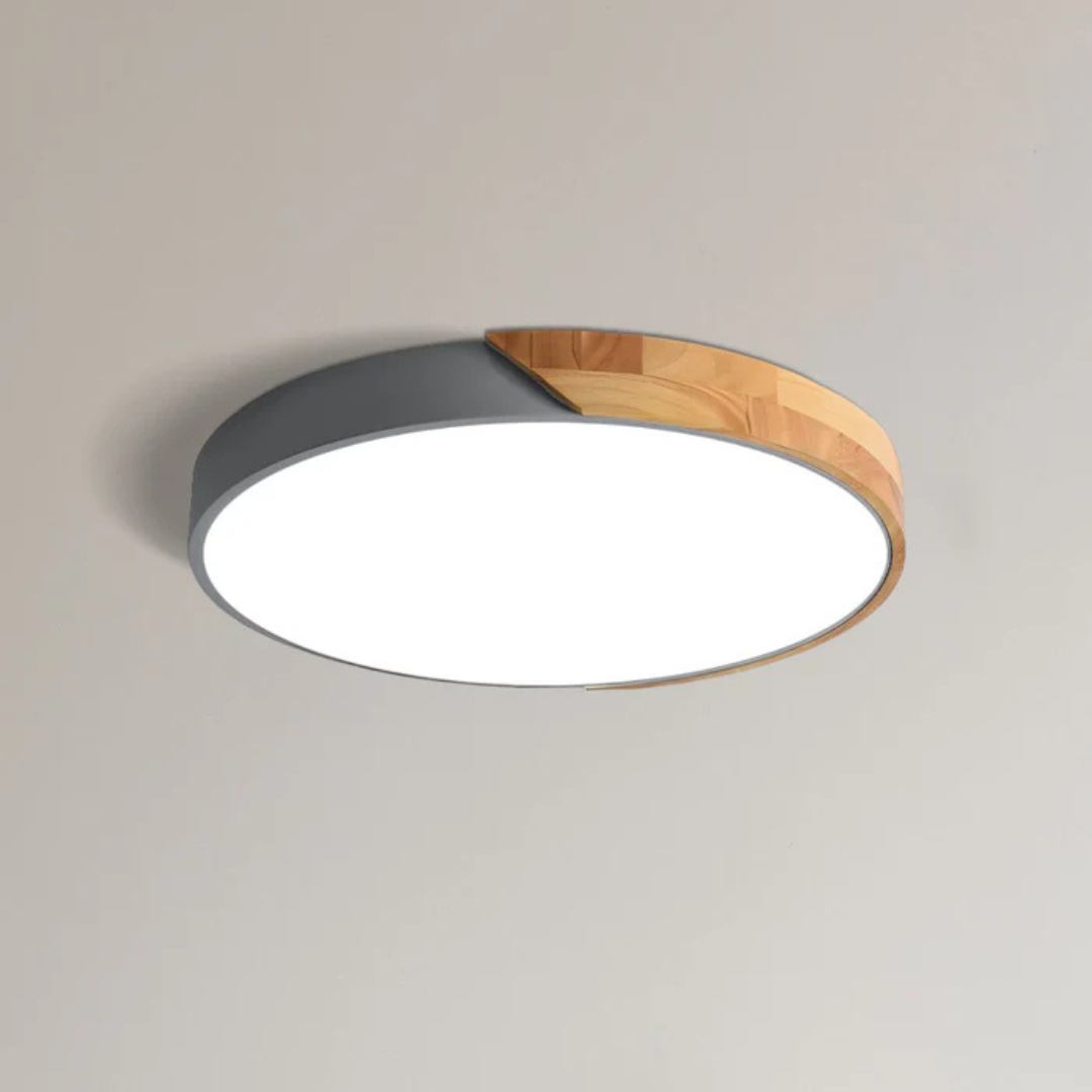 Nordic Glow Wooden LED Ceiling Fixture for Stylish Spaces