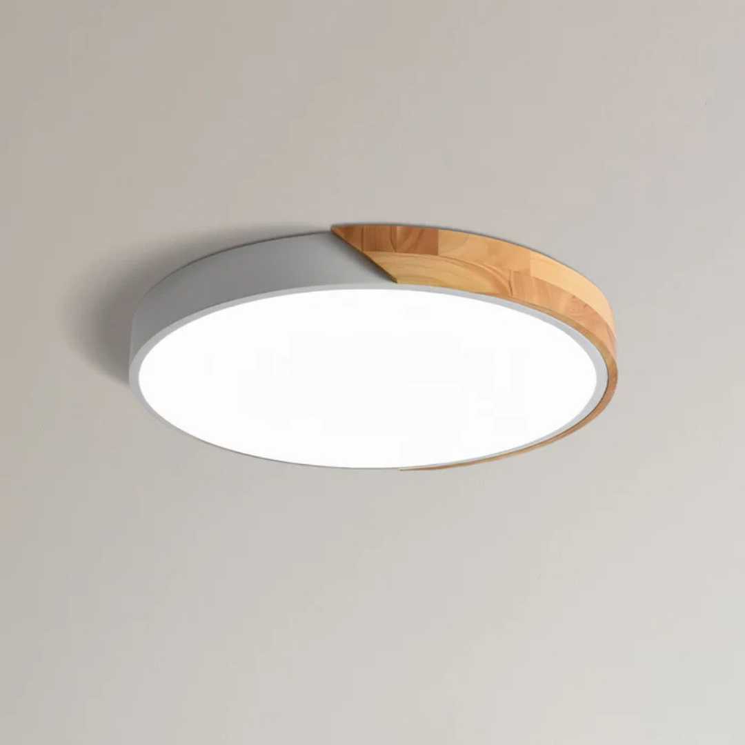 Nordic Glow Wooden LED Ceiling Fixture for Stylish Spaces