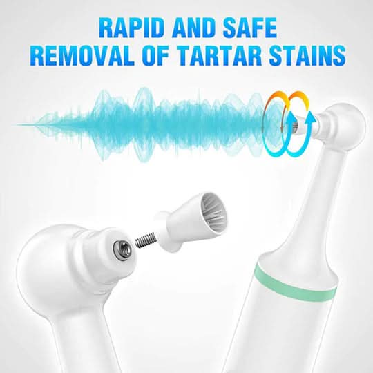 LED Plaque Remover with Rechargeable Oral Cleaning Technology