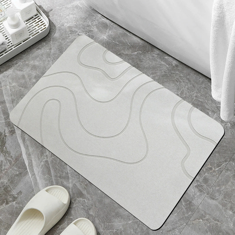 Natural Stone Bath Mat for Quick Drying and Stability
