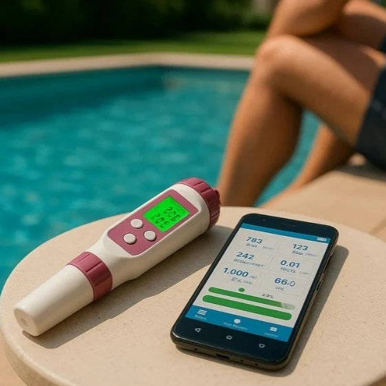 Versatile 7-in-1 Smart Water Quality Analyzer with App Integration