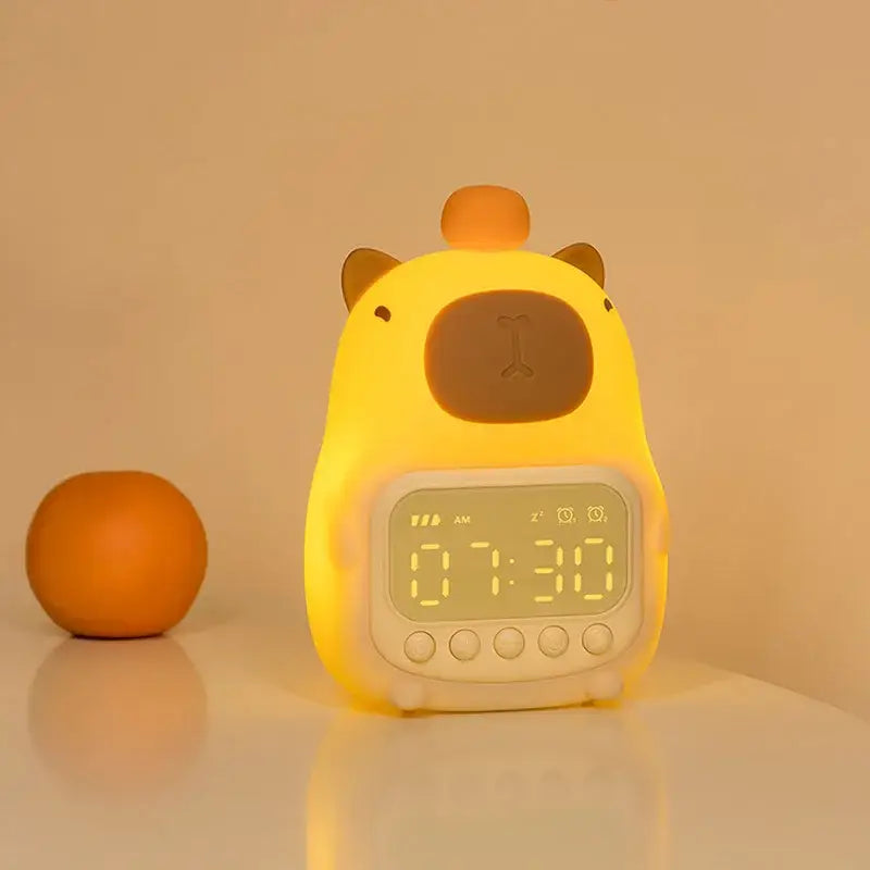 Sleek LED Alarm Clock with USB-C Rechargeable Battery