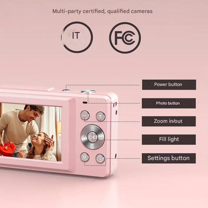 Vintage Digital Camera | Retro Style Moments | One-Click Operation