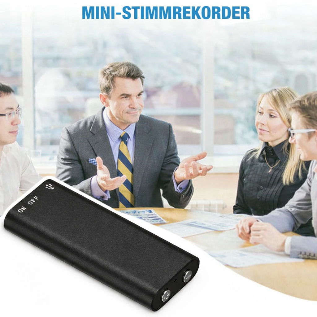 Compact Audio Recorder with One-Touch Recording Feature