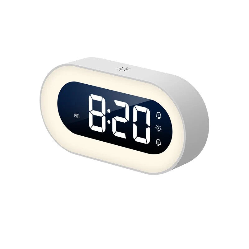 Gentle Dawn Light Alarm Clock with Nature Sounds – Rechargeable Wake-Up Light